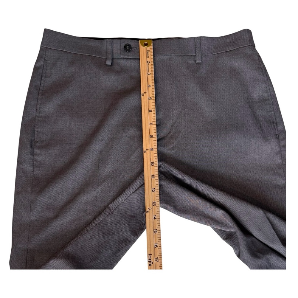 Calvin Klein JEROME Slim Fit Medium Gray Trousers Dress Pants, Size 34W X 32L - Picture 7 of 14
